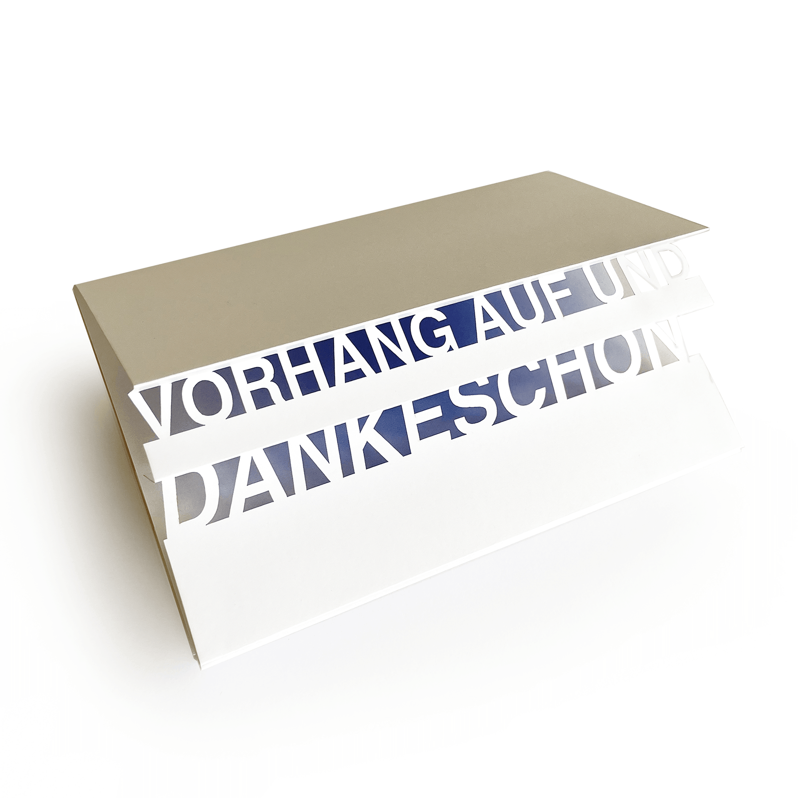 Dankeskarte, Faltenkarte