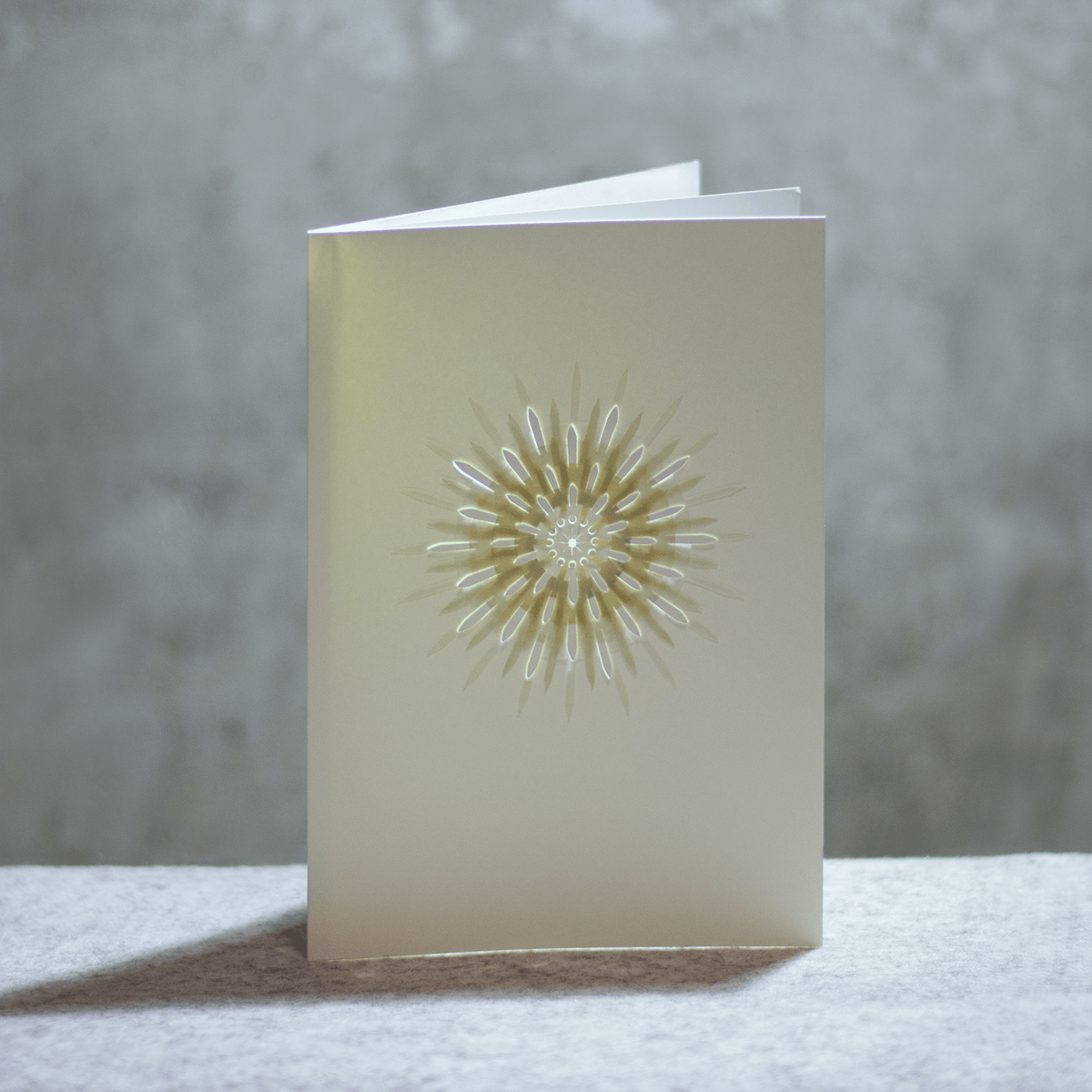 Spitzblüte hell, Doppelkarte, A5