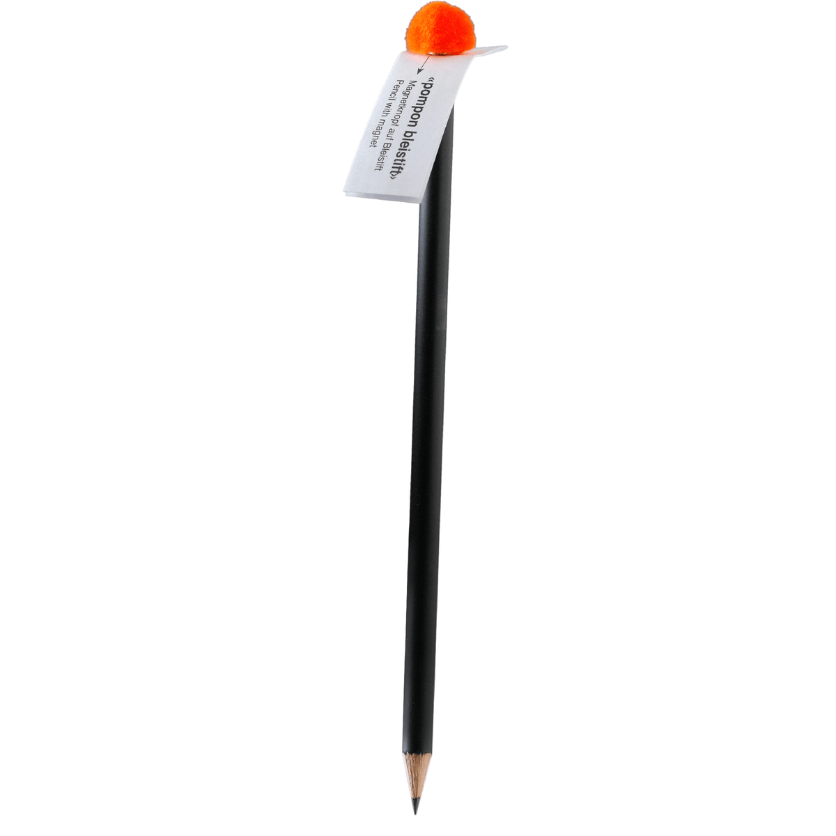 Pompon Magnet-Bleistift, orange