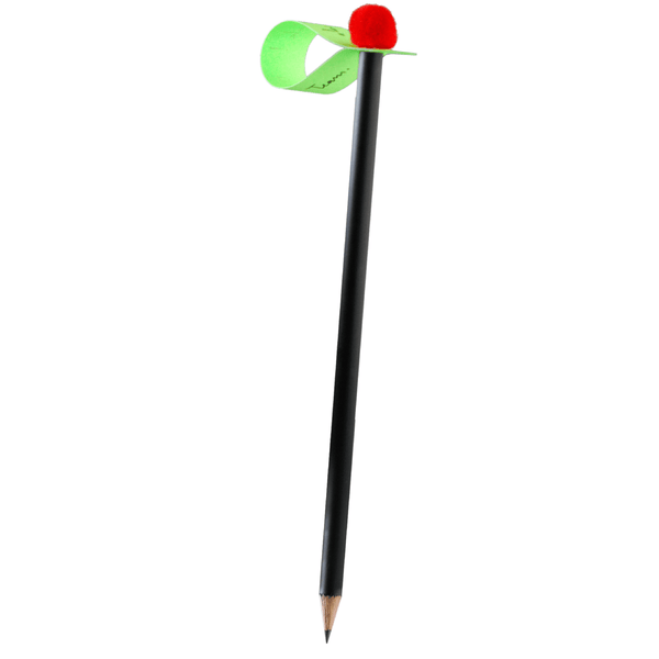 Pompon-Magnet-Bleistift, rot