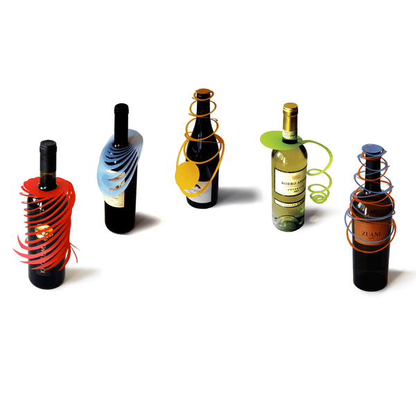Weinhüllen 5er-Set, assortiert